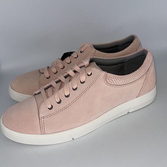 NWT Clark’s Landry Vibe Sneakers Pink Combo Suede - Picture 2 of 8